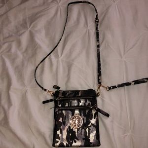 Camo design side purse/ wristlet